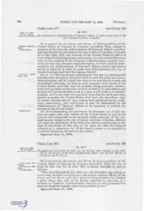 282  PUBLIC LAW 579-JUNE 13, 1956 Public Law 579  June 13, 1956