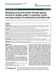 Wang et al. BMC Complementary and Alternative Medicine 2014, 14:8 http://www.biomedcentral.com[removed]RESEARCH ARTICLE  Open Access