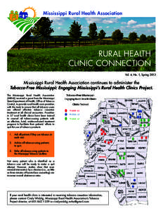 Mississippi Rural Health Association  Rural Health Clinic Connection Vol. 4, No. 1, Spring 2013