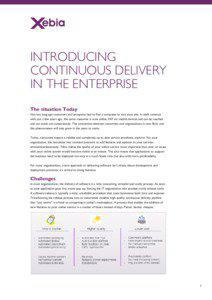 INTRODUCING CONTINUOUS DELIVERY IN THE ENTERPRISE