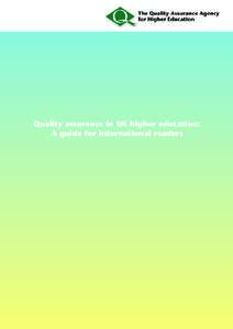 Quality assurance in UK higher education: A guide for international readers