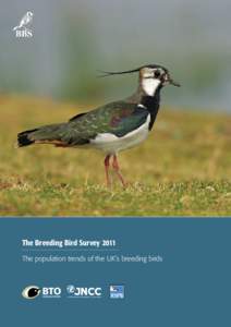 The 2011 BBS Report  The Breeding Bird Survey 2011 The population trends of the UK’s breeding birds  1