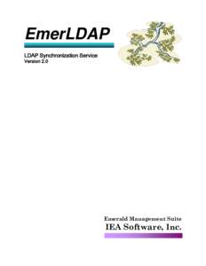 EmerLDAP LDAP Synchronization Service Version 2.0 Emerald Management Suite