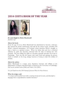    	
   2014	
  COSTA	
  BOOK	
  OF	
  THE	
  YEAR	
  	
  