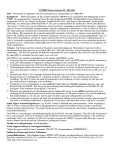 Memorandum of agreement / Moa / Mall of America / Minneapolisâ€“Saint Paul / The Navigators / Extinct birds / Hennepin County /  Minnesota / Dispute resolution