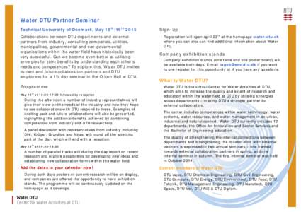 Microsoft Word - Water DTU Partner Seminar Flyer draft