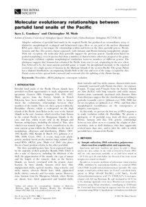 doi[removed]rspb[removed]Molecular evolutionary relationships between