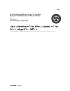 #602  Joint Legislative Committee on Performance Evaluation and Expenditure Review (PEER) Report to the Mississippi Legislature