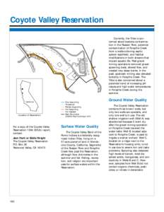 Environmental science / Water / Water pollution / Water quality / Coyote Valley Reservation / Federally recognized tribes / Coyote / Environment / United States / Native American tribes in California / Pomo tribe / California