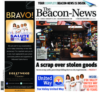 YOUR COMPLETE BEACON-NEWS IS INSIDE  Beacon-News The  $1.50 | SUNDAY, FEBRUARY 17, 2013 | BEACONNEWSONLINE.COM