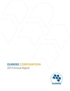 DUNDEE CORPORATION 2013 Annual Report 1  This DJIA chart is taken from an article entitled Global Banking System on the Verge of Collapse,