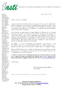 Fédération des Associations de Solidarité avec les Travailleur-se-s Immigré-e-s  ASIP Est Parisien(75) Asnières (92) Celle Saint CloudChanteloup les Vignes (78) Clichy sous Bois