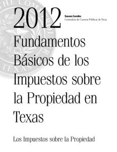 2012  Susan Combs Contralora de Cuentas Públicas de Texas  Fundamentos