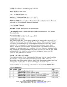 Geography of the United States / Bowman-Biltmore Hotels / Geography of Arizona / Arizona / Phoenix metropolitan area