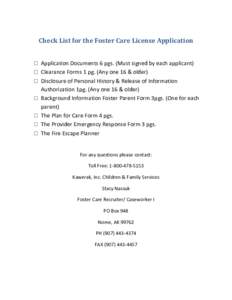 Microsoft Word - Foster Care Application Check List _2_