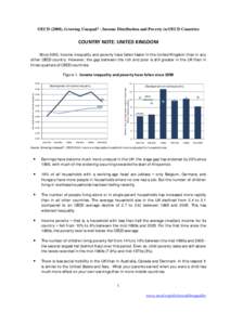 OECD (2008), Growing Unequal? : Income Distribution and Poverty in OECD Countries  COUNTRY NOTE: UNITED KINGDOM Since 2000, income inequality and poverty have fallen faster in the United Kingdom than in any other OECD co