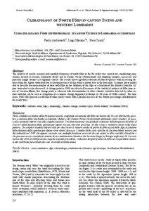 Sezione Scientifica  Ambrosetti P. et al.- Rivista Italiana di Agrometeorologia[removed]