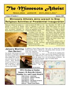 Freethought / American atheists / Atheism / Religion in the United States / Michael Newdow / Minnesota Atheists / Dan Barker / Negative and positive atheism / Discrimination against atheists / Religion / Philosophy of religion / Secularism