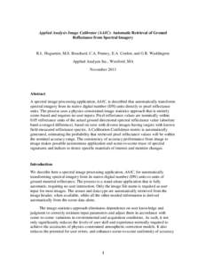 Image Calibrator: Automatic Retrieval of Ground Reflectance from Spectral Imagery