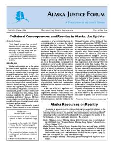 Geography of the United States / Seward /  Alaska / Spring Creek Correctional Center / Second Chance Act / Recidivism / Parole / Department of Corrections / Wildwood Correctional Complex / Alaska / Penology / Anchorage metropolitan area