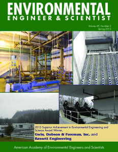 ENVIRONMENTAL ENGINEER & SCIENTIST Volume 49, Number 2 Spring 2013