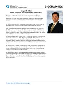 Financial regulation / Federal Financial Institutions Examination Council / Government / Economy of the United States / John C. Dugan / Bank regulation in the United States / Federal Deposit Insurance Corporation / Office of the Comptroller of the Currency