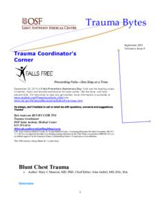 Medical emergencies / Chest trauma / Thorax / Traumatology / Injuries / Hemothorax / Chest / Sternal fracture / Diaphragmatic rupture / Medicine / Emergency medicine / Health