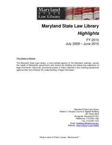 Maryland State Law Library