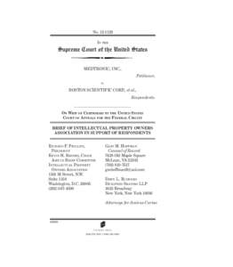 NoIN THE Supreme Court of the United States MEDTRONIC, INC., Petitioner,