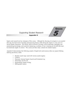 Grade  Supporting Student Research Appendix H  5