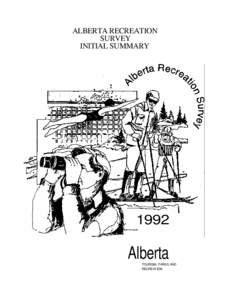 Alberta Tourism /  Parks and Recreation / Recreation / Tourism