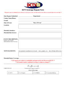 Microsoft Word - DCTV Coverage Request Form.doc