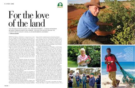 LANDCARE  For the love of the land  TWO DECADES AFTER ITS LAUNCH, THE LANDCARE MOVEMENT – A UNIQUE PARTNERSHIP