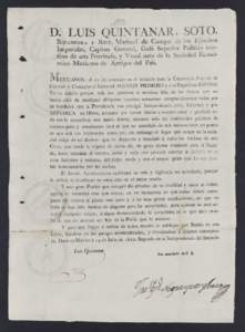 Decree Concerning the Coronation of Iturbide