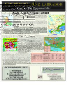 NEWFOUNDLAND & LABRADOR Explore The Opportunities Krats - Copper-Nickel -Cobalt LABRADOR  Nain
