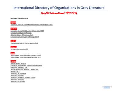 Microsoft Word - GreyNet International Directory