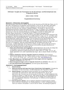 [removed]S200 Gemeinschaftsorgane - Kommission - Dienstleistungen Allgemeine Bekanntmachungen B-Brüssel: Vergabe der Konzession für die Errichtungs- und Betriebsphasen des Programms Galileo