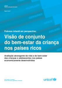 UNICEF Centro de Estudos Innocenti Report Card 7  Pobreza infantil em perspectiva: