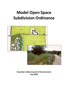 Model Open Space Subdivision Ordinance