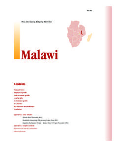 MALAWI  Peta-Jane Spong & Bryony Walmsley Malawi Contents