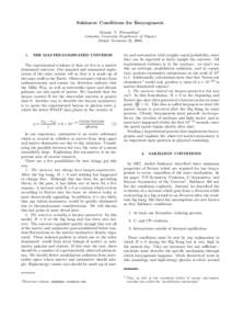 Sakharov Conditions for Baryogenesis Dennis V. Perepelitsa∗ Columbia University Department of Physics