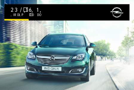 OPEL INSIGNIA  Infotainment Manual Contents