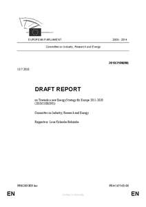 [removed]EUROPEAN PARLIAMENT Committee on Industry, Research and Energy[removed]INI)