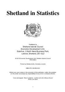 Shetland in Statistics  Published by