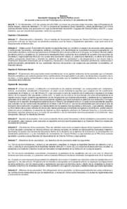 Estatuto Asociación Uruguaya de Ciencia Política (AUCIP) (de acuerdo a resolución del Poder Ejecutivo de fecha 21 de setiembre deActa N.° 1.- En Montevideo, el 31 de octubre del año 2006, se reúnen las perso