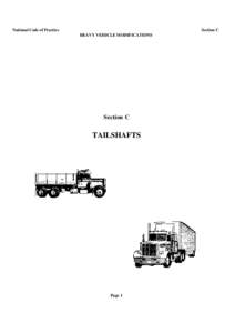 National Code of Practice  Section C HEAVY VEHICLE MODIFICATIONS  NATIONAL CODE OF PRACTICE