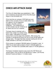 Aviation / California / USAAF Fourth Air Force Replacement Training Stations / Chico /  California / Chico Municipal Airport / North American Rockwell OV-10 Bronco / CDF Aviation Management Program / Fresno Air Attack Base / Aerial firefighting / Wildland fire suppression / Firefighting