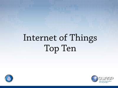 Internet of ThingsTop Ten