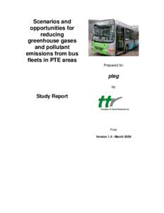 Scenarios and opportunities for reducing greenhouse gases and pollutant emissions from bus