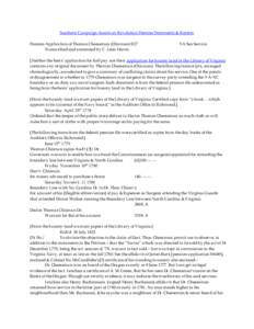 Southern Campaign American Revolution Pension Statements & Rosters Pension Application of Thomas Cheeseman (Chisman) R27 Transcribed and annotated by C. Leon Harris VA Sea Service